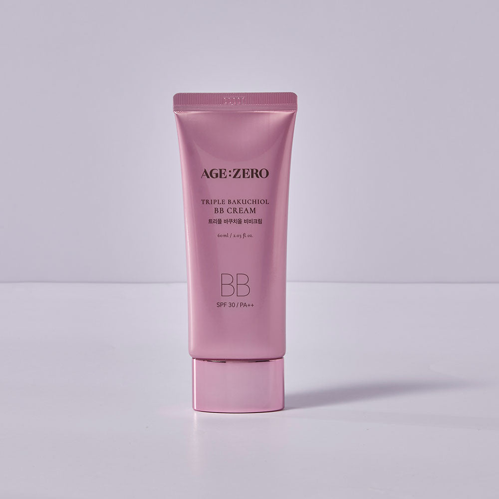 AGE ZERO 
Triple Bakuchiol BB Cream Potrójny krem BB z bakuchiolem 60ml