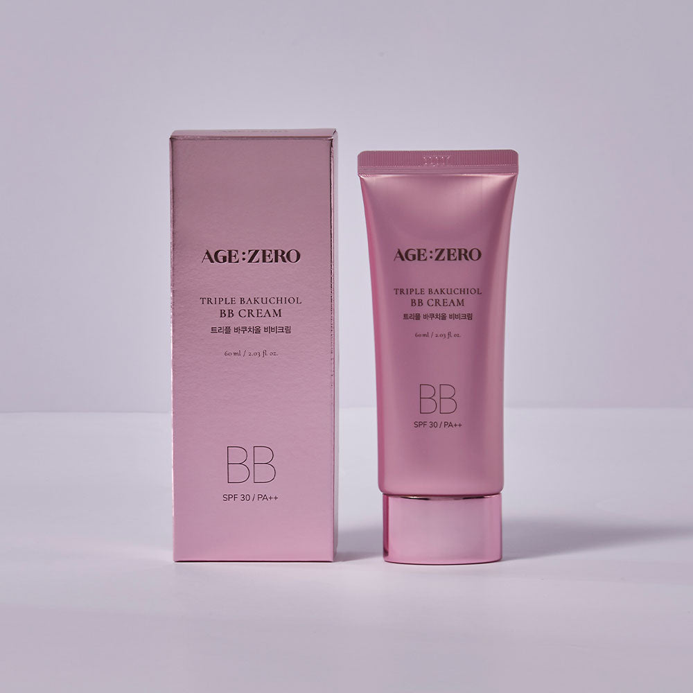 AGE ZERO 
Triple Bakuchiol BB Cream Potrójny krem BB z bakuchiolem 60ml