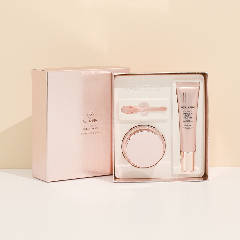 AGE ZERO Rich Cream Set
Zestaw upominkowy z kremem (Rich Cream + Bakuchiol Multitreatment)