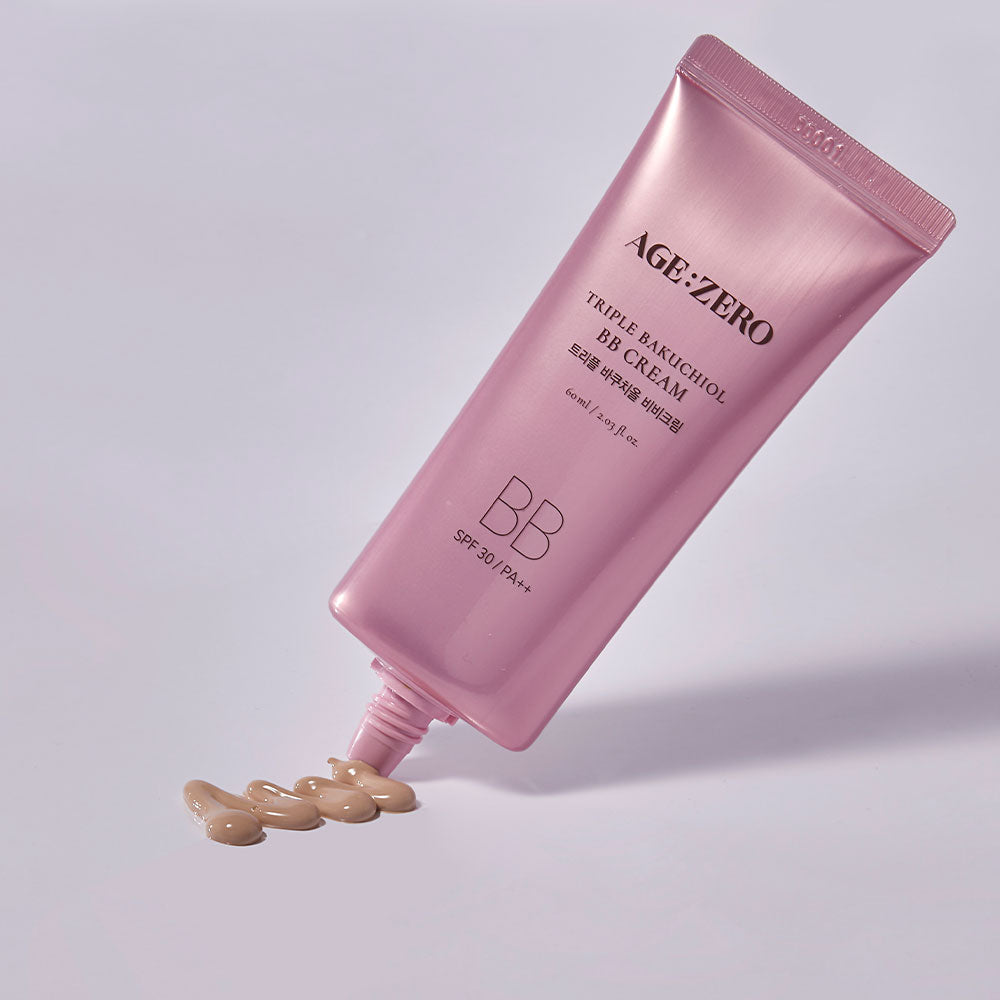 AGE ZERO 
Triple Bakuchiol BB Cream Potrójny krem BB z bakuchiolem 60ml