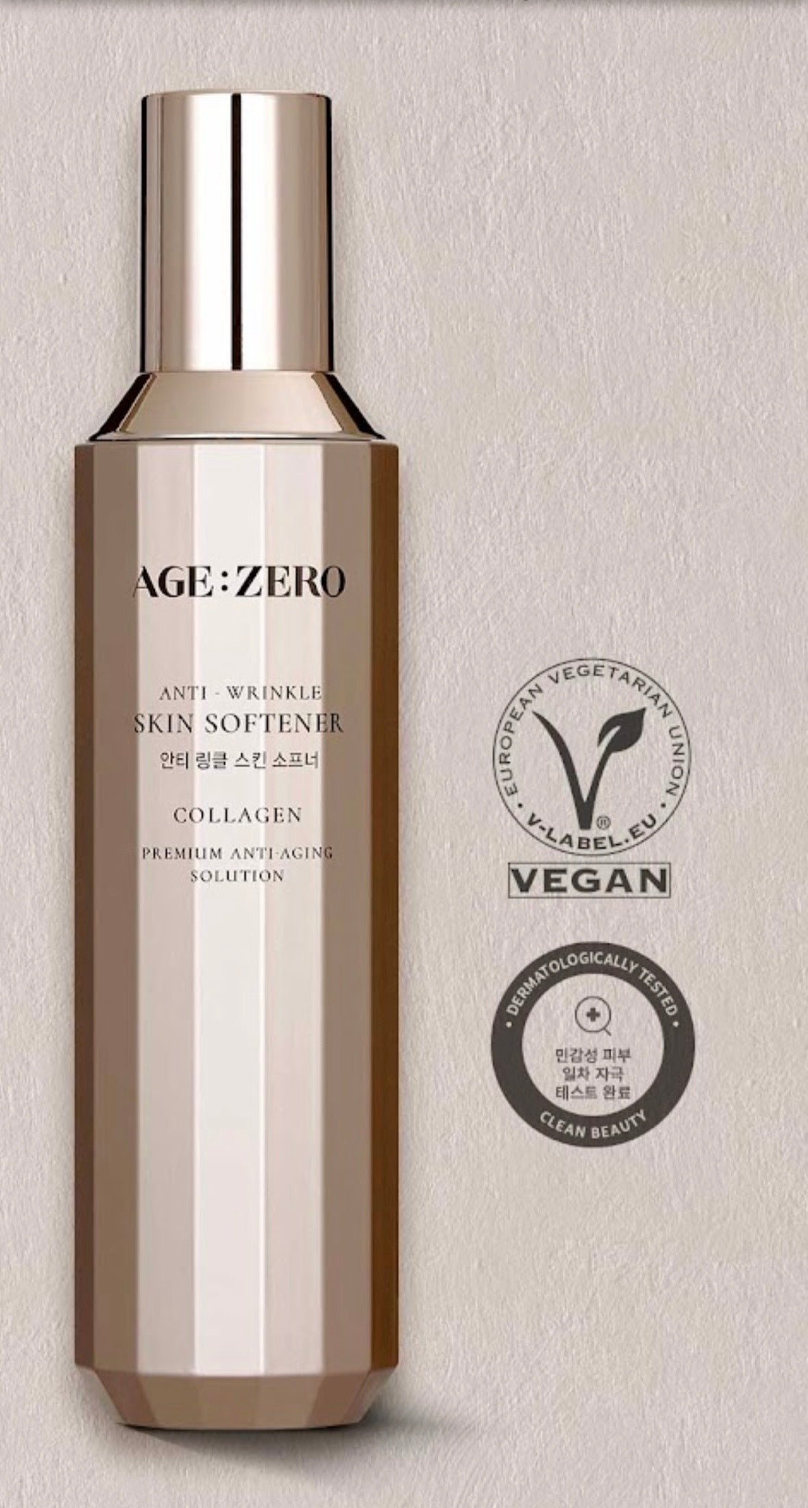 AGE ZERO Anti Wrinkle Skin Softener 150ml – koreański tonik przeciwzmarszczkowy K-beauty
