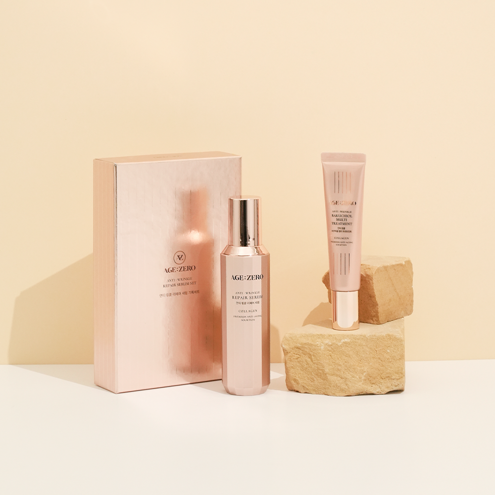 AGE ZERO Repair Serum Set
Zestaw upominkowy z serum (Repair Serum + Bakuchiol Multitreatment)