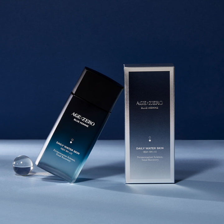 AGE ZERO Blue Homme Daily Water Skin 150ml – koreański tonik do codziennej pielęgnacji dla mężczyzn K-beauty
