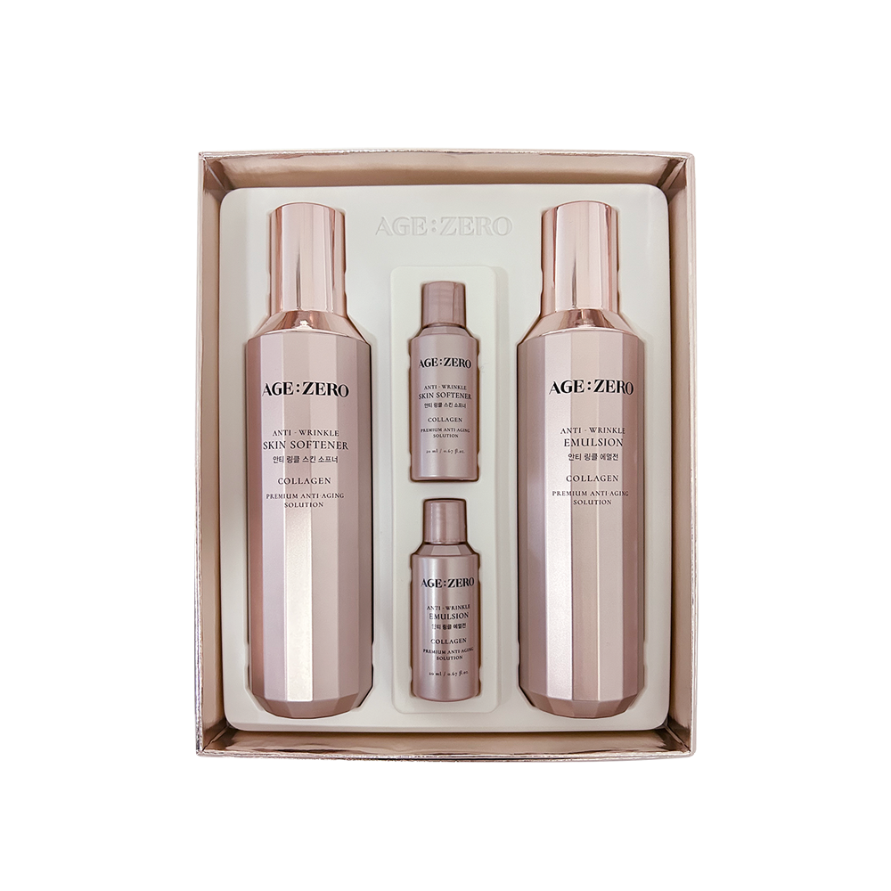 AGE ZERO Set of 2
Zestaw specjalny (Skin Softener + Emulsion)
