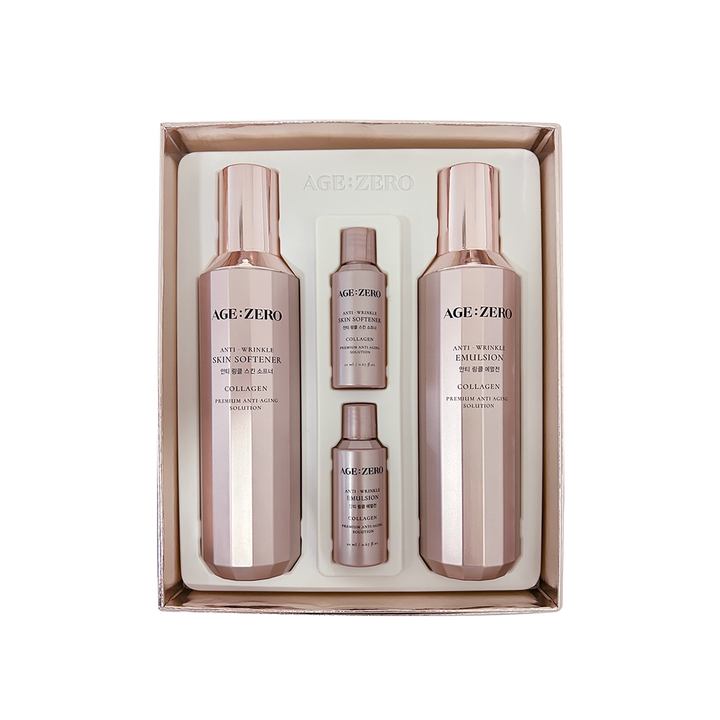 AGE ZERO Zestaw 2 produktów – Skin Softener i Emulsion koreańska pielęgnacja K-beauty
