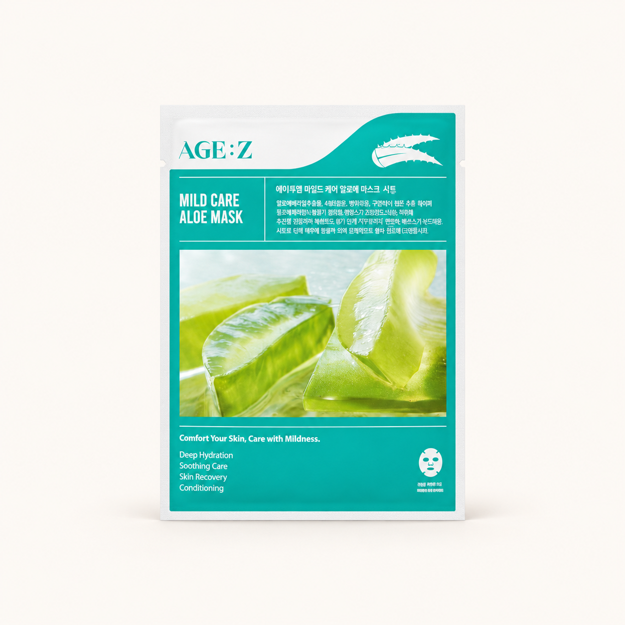 AGE:ZERO Mild Care Aloe Mask 10 szt — zdjęcie główne