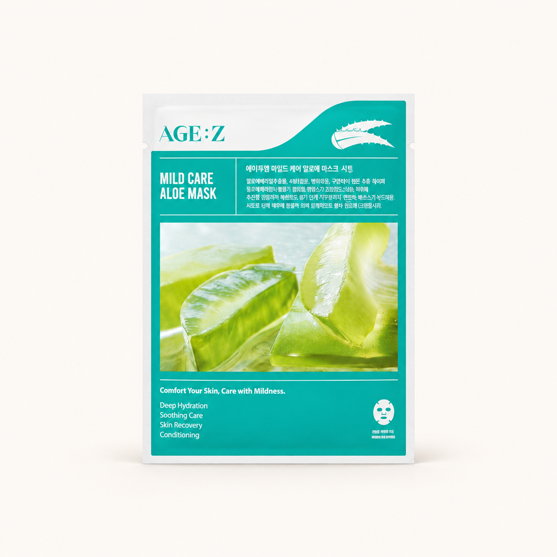 AGE:ZERO Mild Care Aloe Mask 10 szt — zdjęcie główne